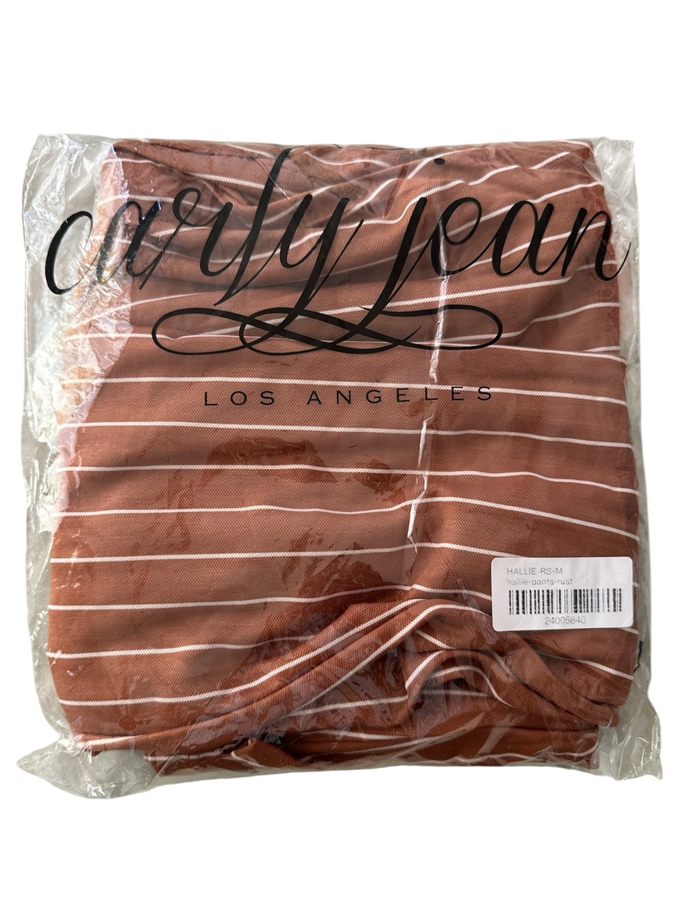 Carly Jean Los Angeles Wide Leg Pants in Rust NIP - Picture 4 of 4